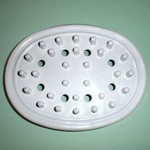 White Oval Soap Tray